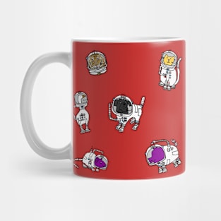 Space Astronaut Animals Mug